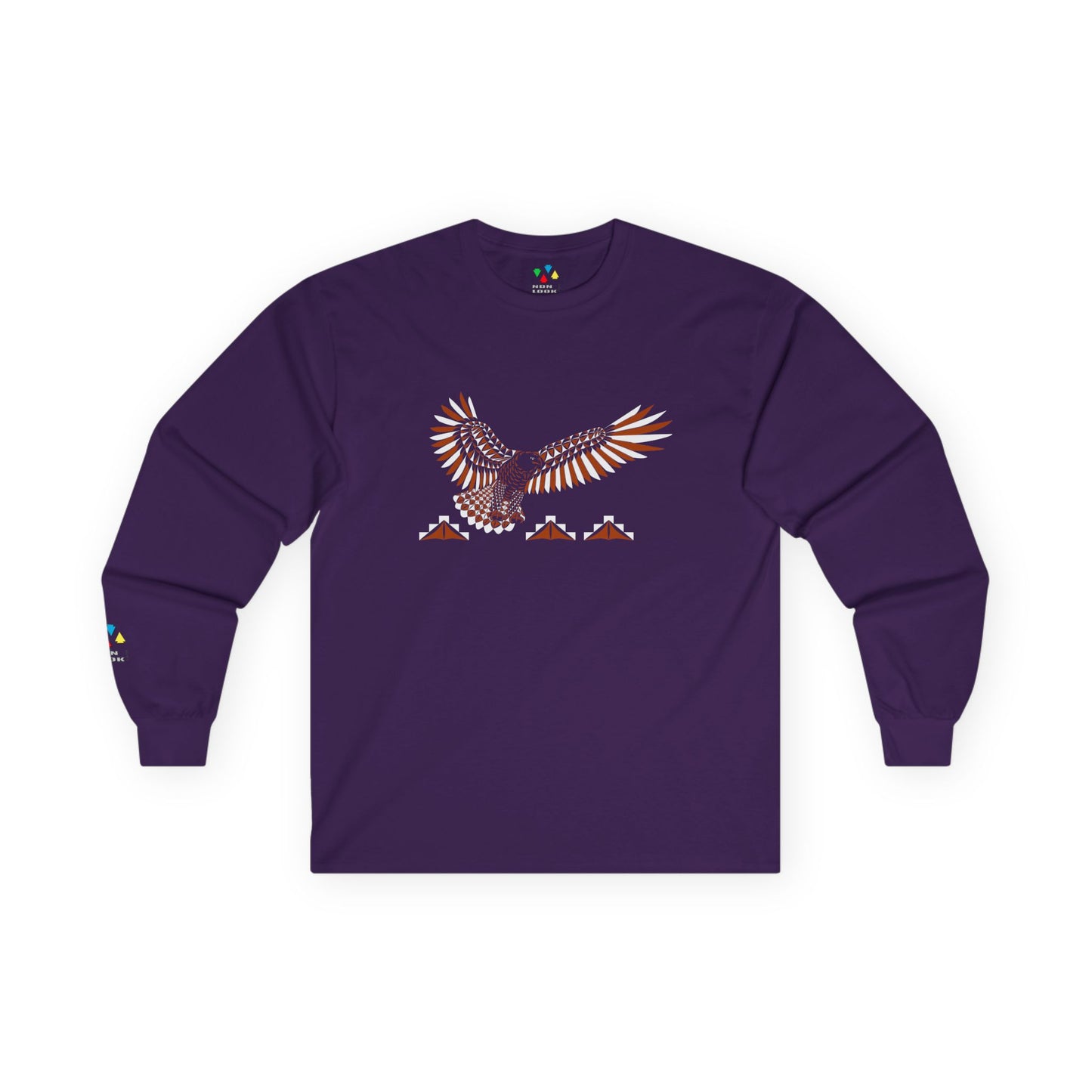 Soaring Eagle in Rust Unisex Long Sleeve Tee