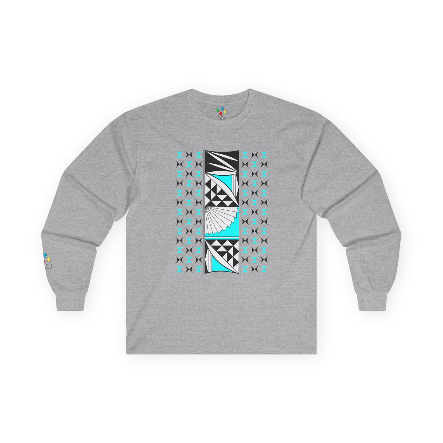 Southwest Sunrise in Turquoise Unisex Long Sleeve Tee
