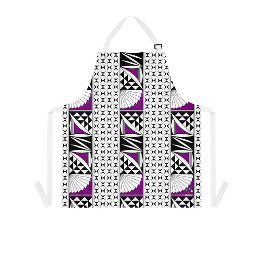 Southwest Sunrise 3 Row Purple Two Pocket Apron