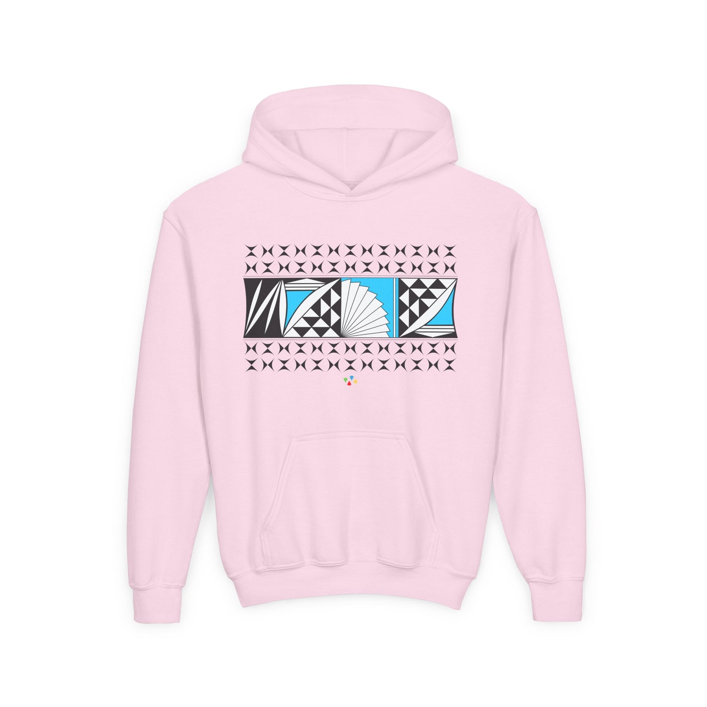 Turquoise Southwest Sunrise Youth Heavy Blend Hooded Sweatshirt