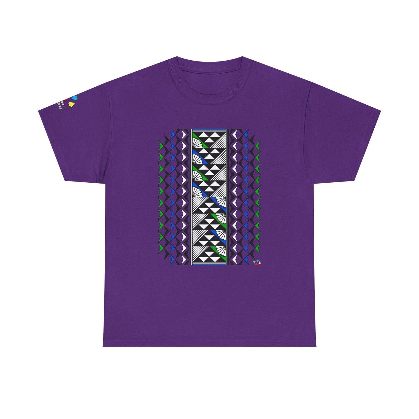 Sun and Rain in Blue/Green Gildan Unisex Tee