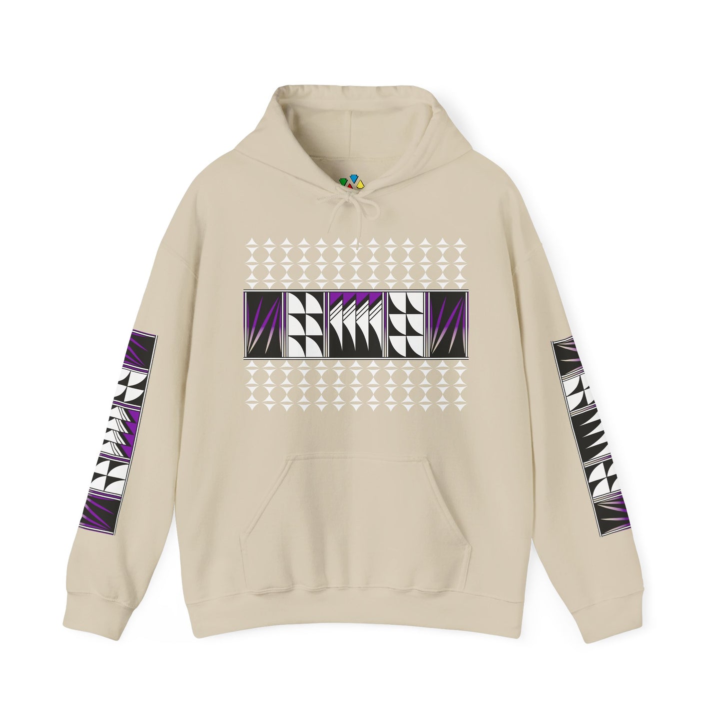 Blessed Feathers in Purple Unisex Hoodie