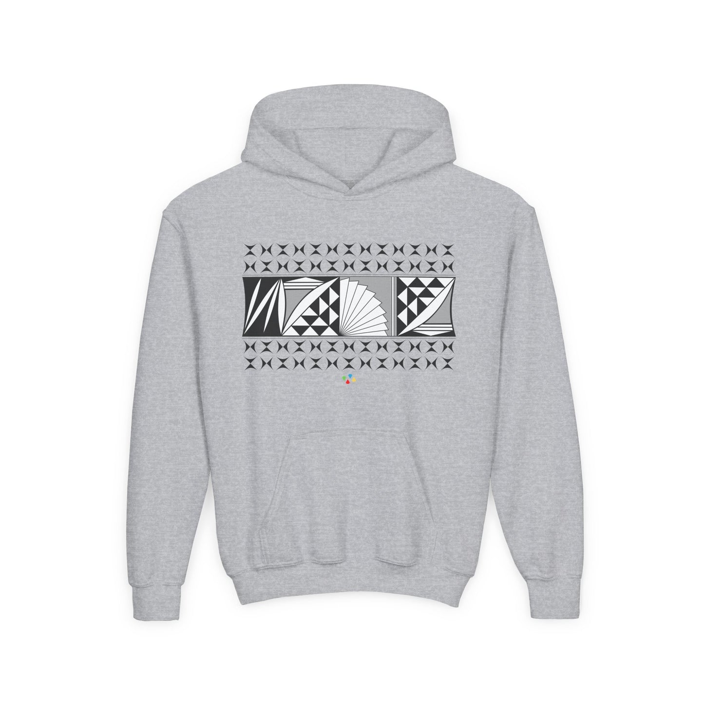 Gray Southwest Sunrise Youth Heavy Blend Hooded Sweatshirt