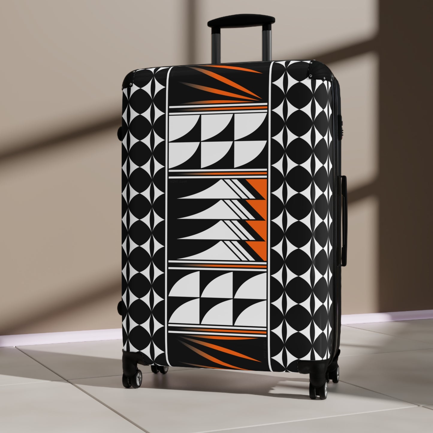 Blessed Feathers in Orange Suitcases