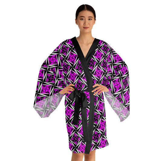 Sacred Winds in Pink Kimono Robe