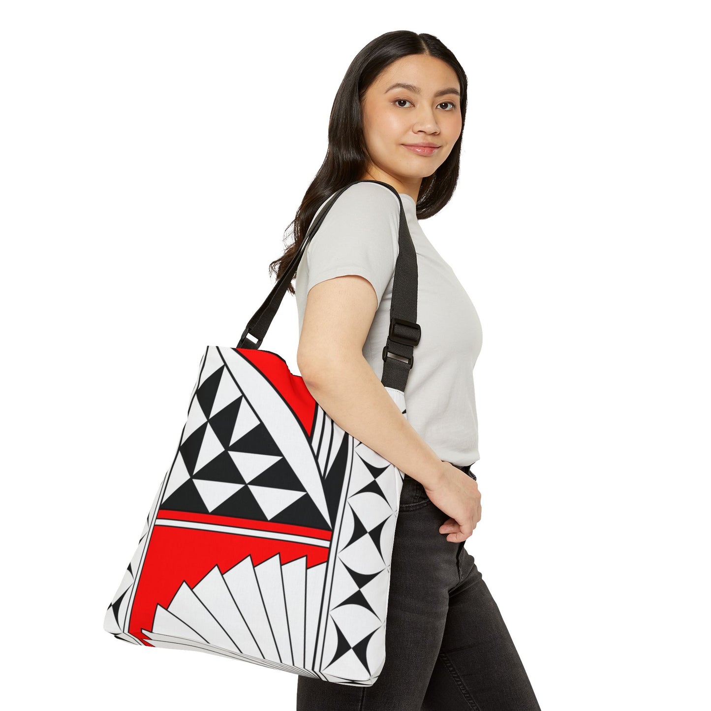Red Southwest Sunrise Adjustable Tote Bag
