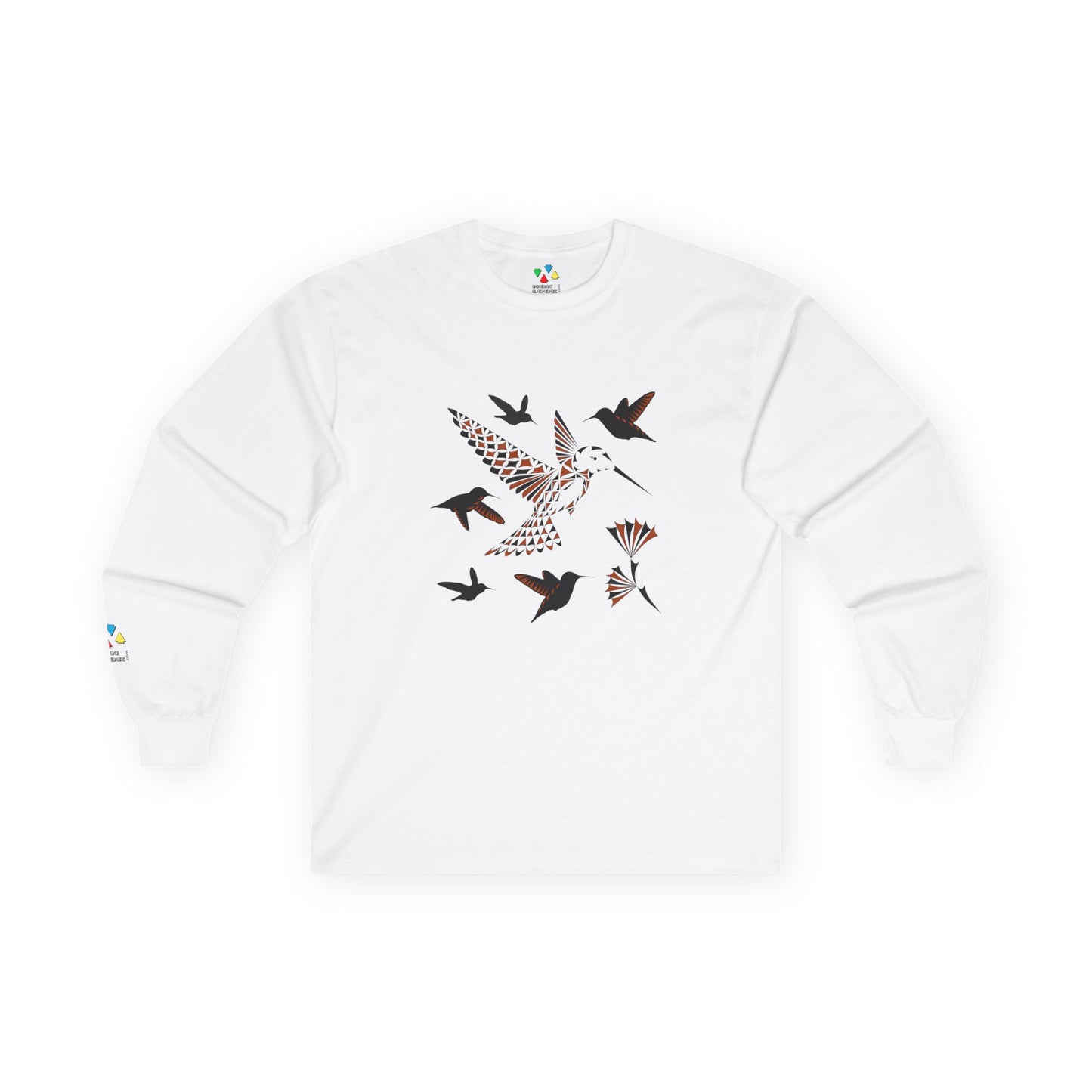 Hummingbird Blessing in Rust Unisex Long Sleeve Tee