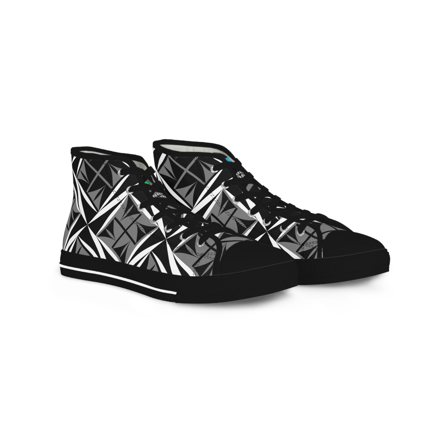 Sacred Winds in Charcoal High Top Sneakers