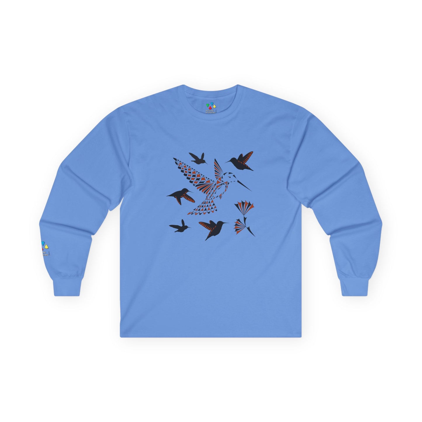 Hummingbird Blessing in Rust Unisex Long Sleeve Tee