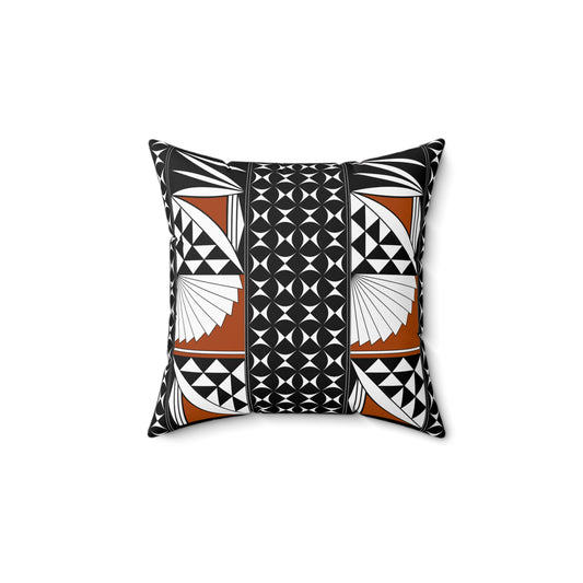Southwest Sunset in Rust Square Pillow