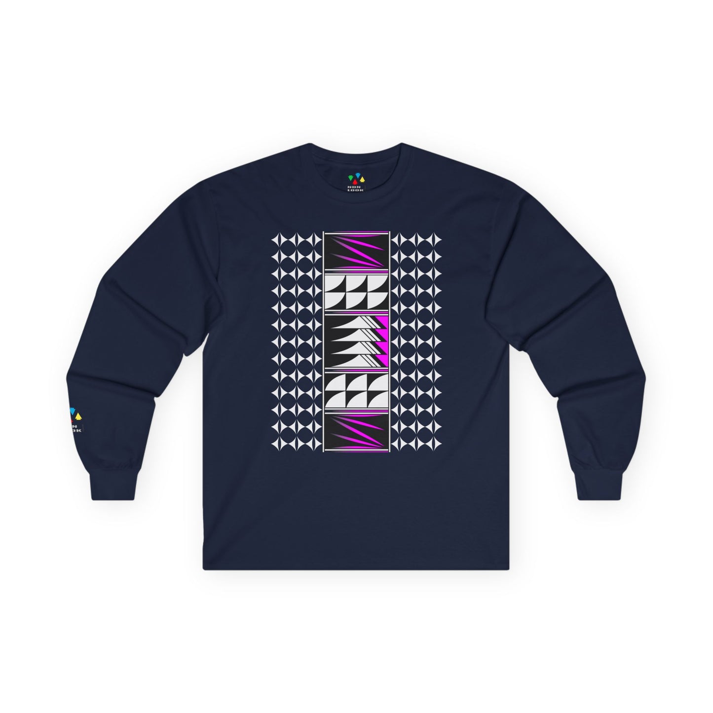 Feather Blessings in Pink Unisex Long Sleeve Tee