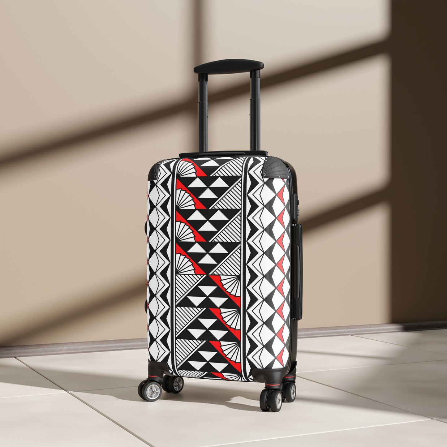 Southwest Rain and Sun in Red Suitcases