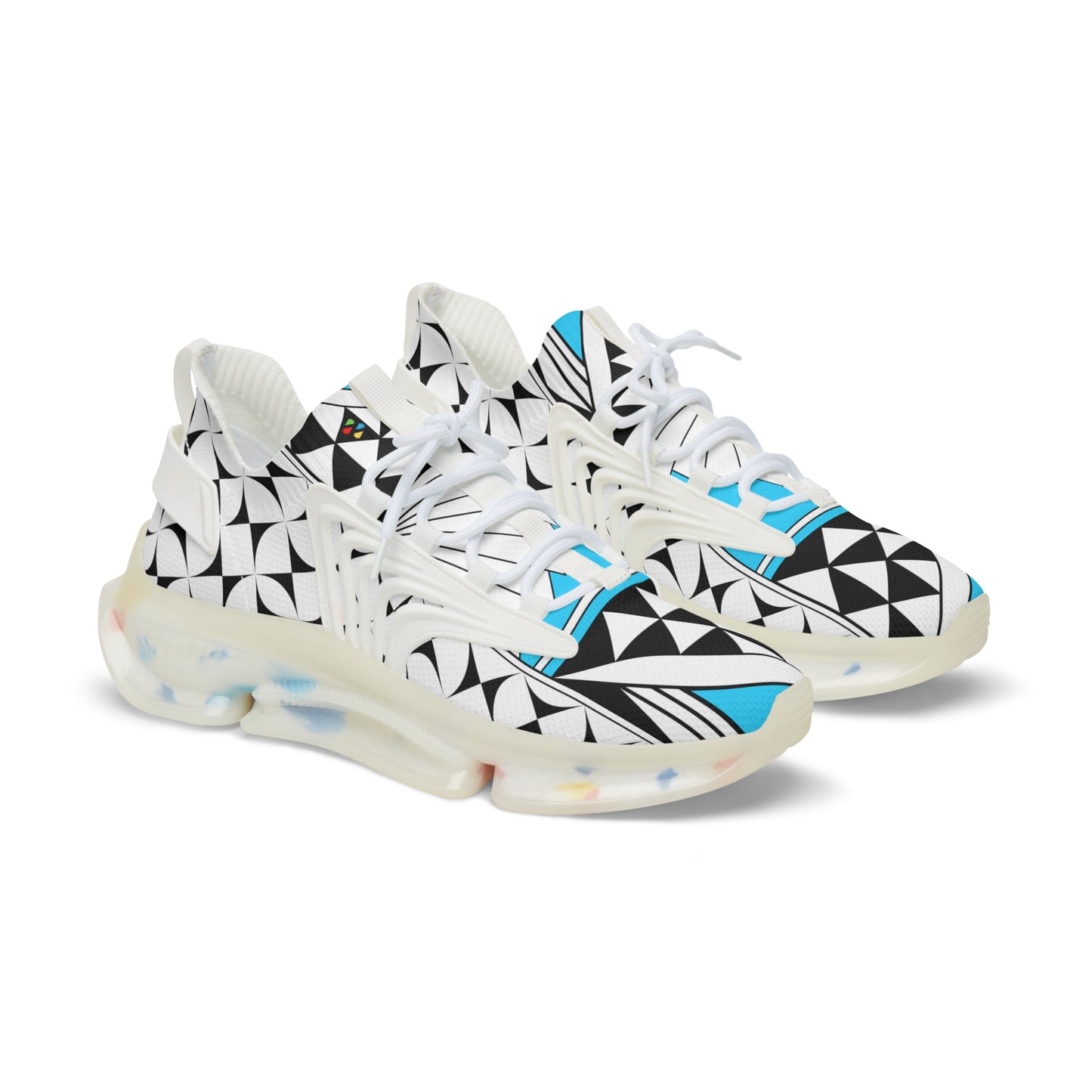 Southwest Sunrise in Turquoise Men's Mesh Sneakers