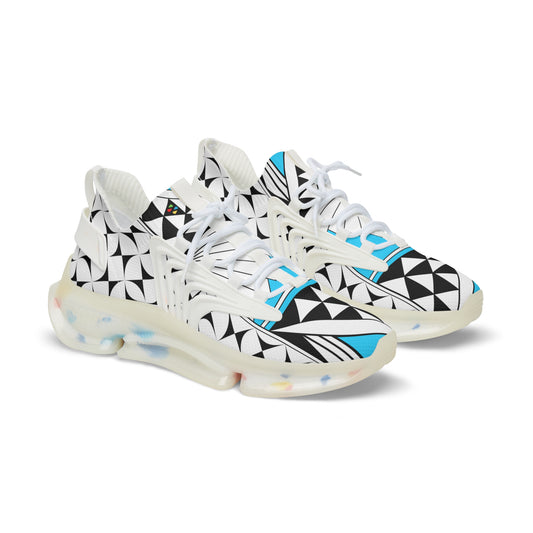Southwest Sunrise in Turquoise Men's Mesh Sneakers