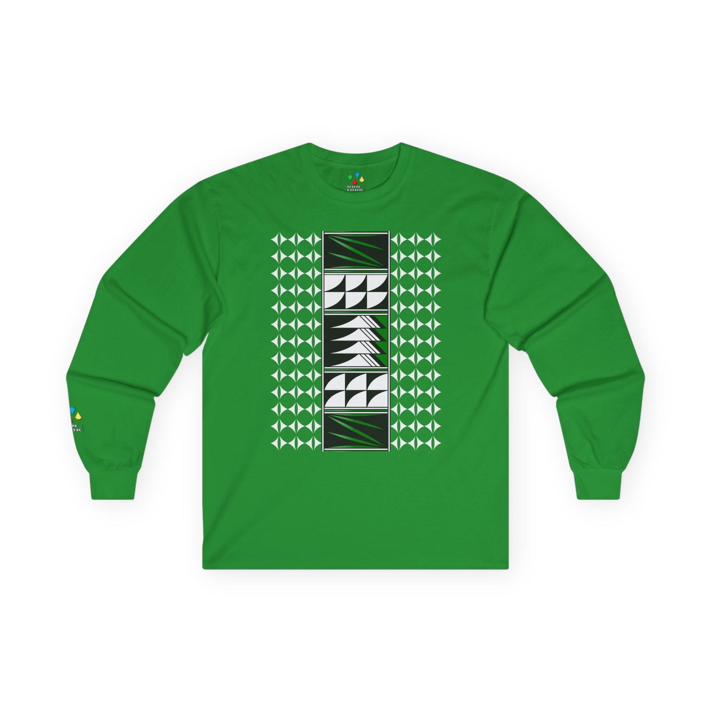 Feather Blessings in Green Unisex Long Sleeve Tee