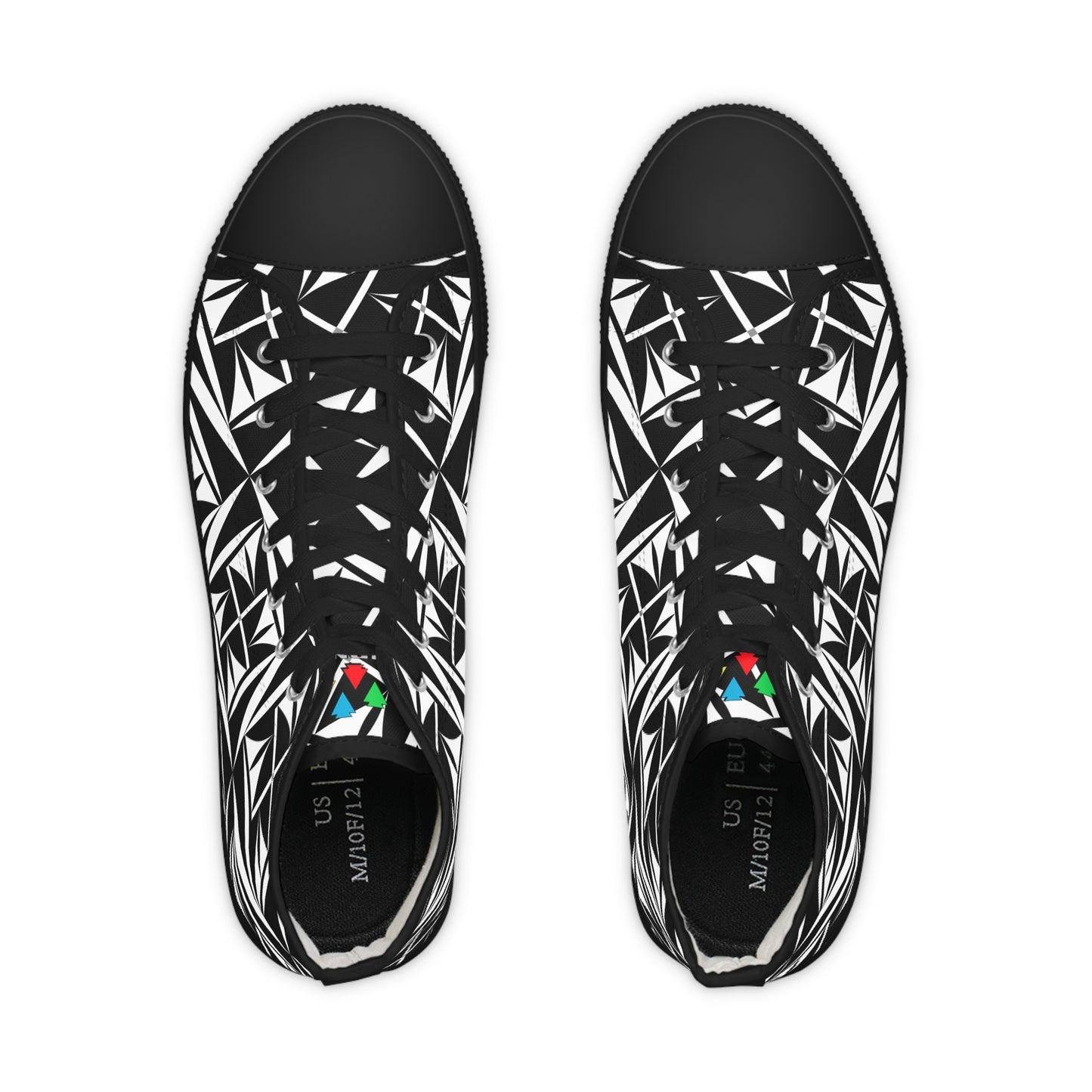 Sacred Winds in B/W High Top Sneakers