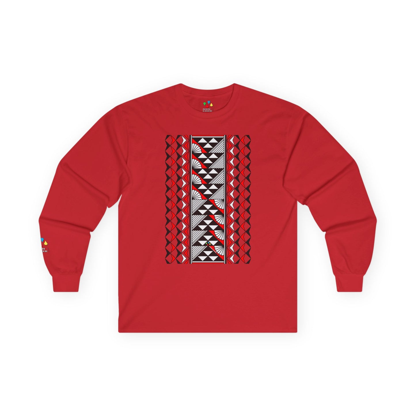 Sun and Rain in Red Unisex Long Sleeve Tee