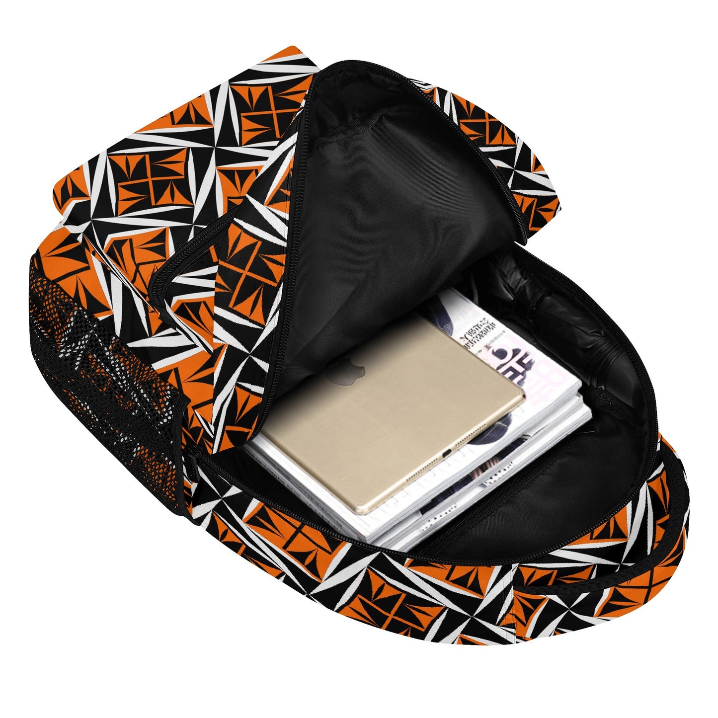 Sacred Winds in Orange Backpack