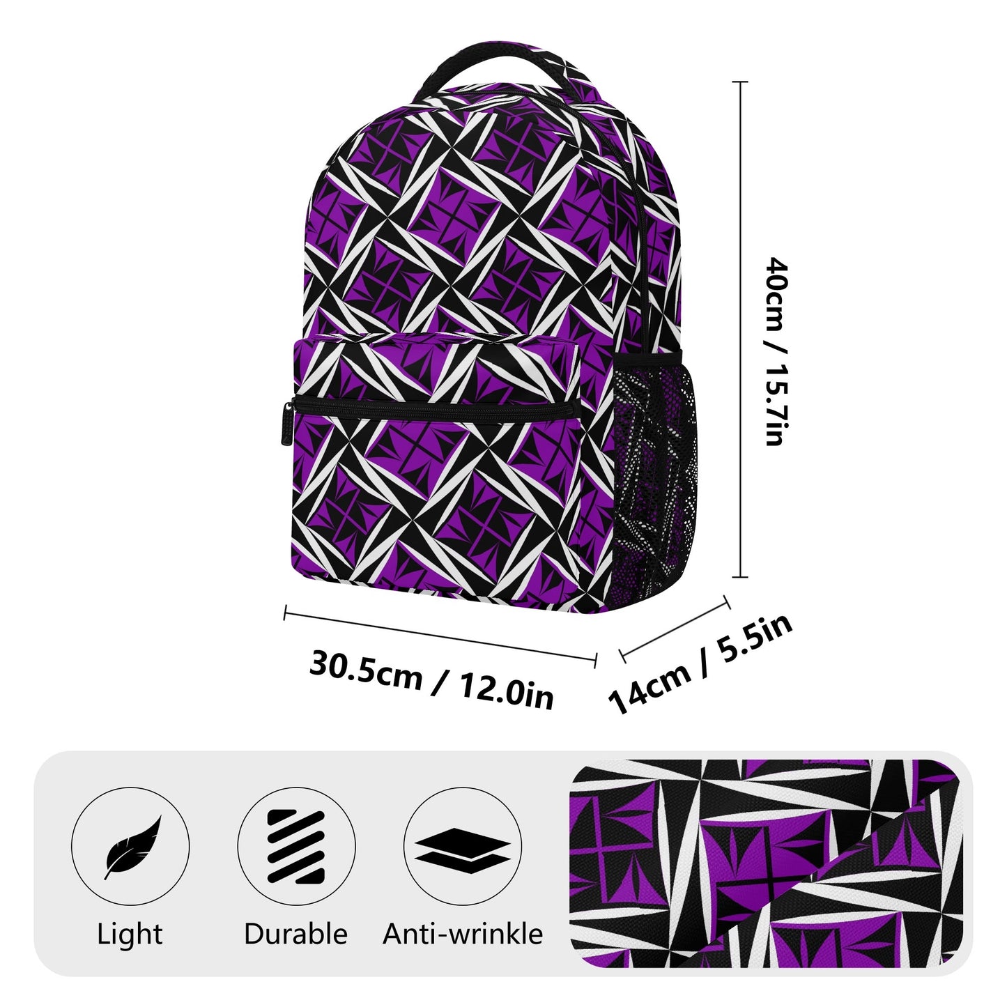 Sacred Winds in Purple Backpack