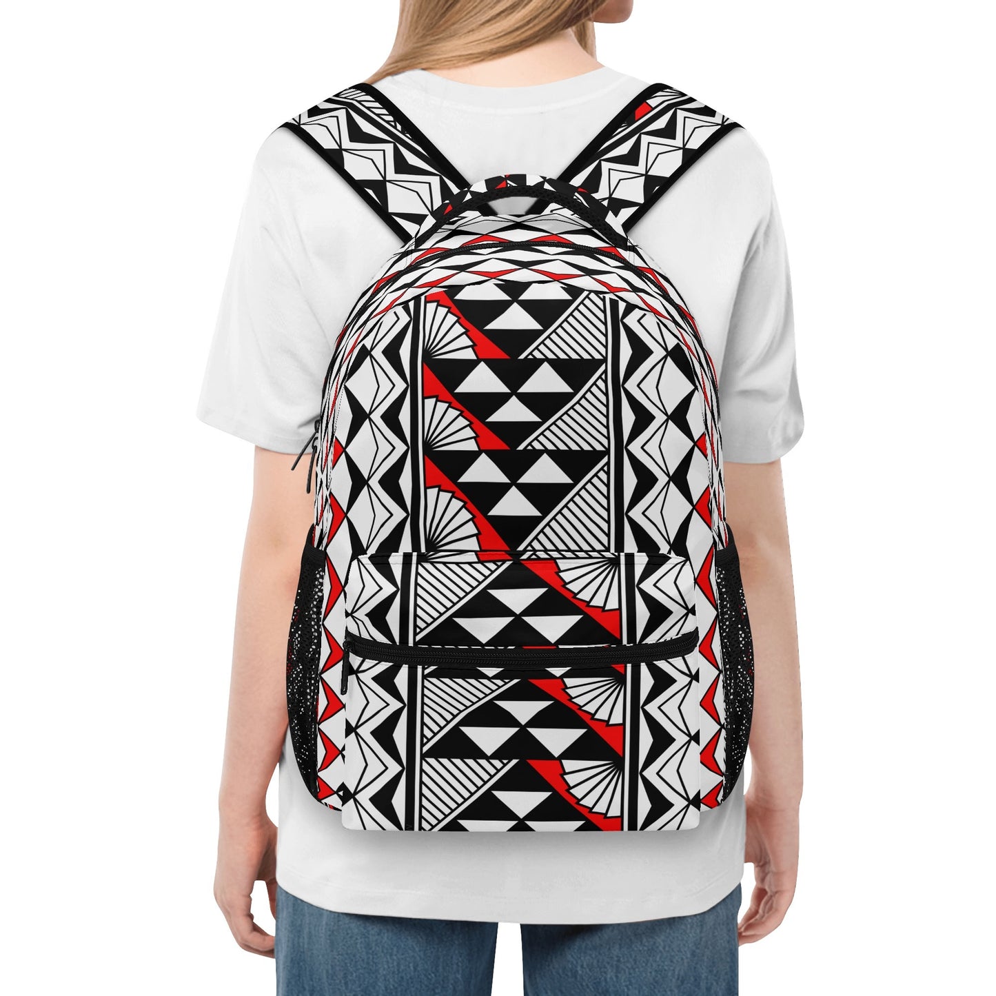 Sun and Rain in Red Backpack