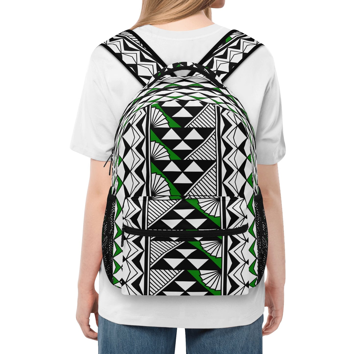 Sun and Rain in Green Backpack