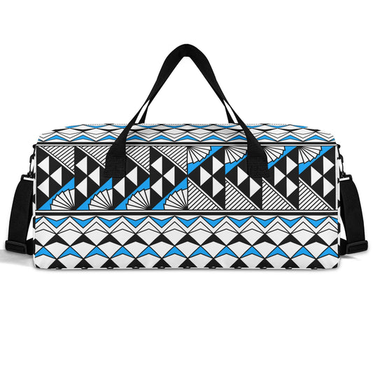 Sun and Rain in Sky Blue Duffel Bag
