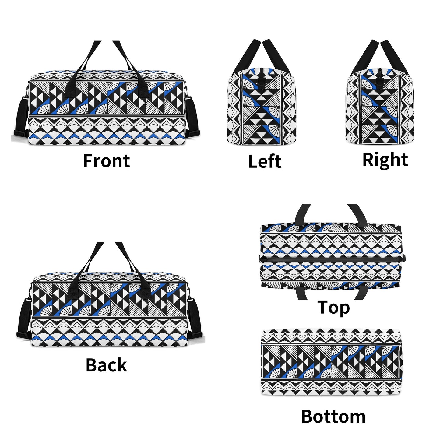 Sun and Rain in Blue Duffle Bag