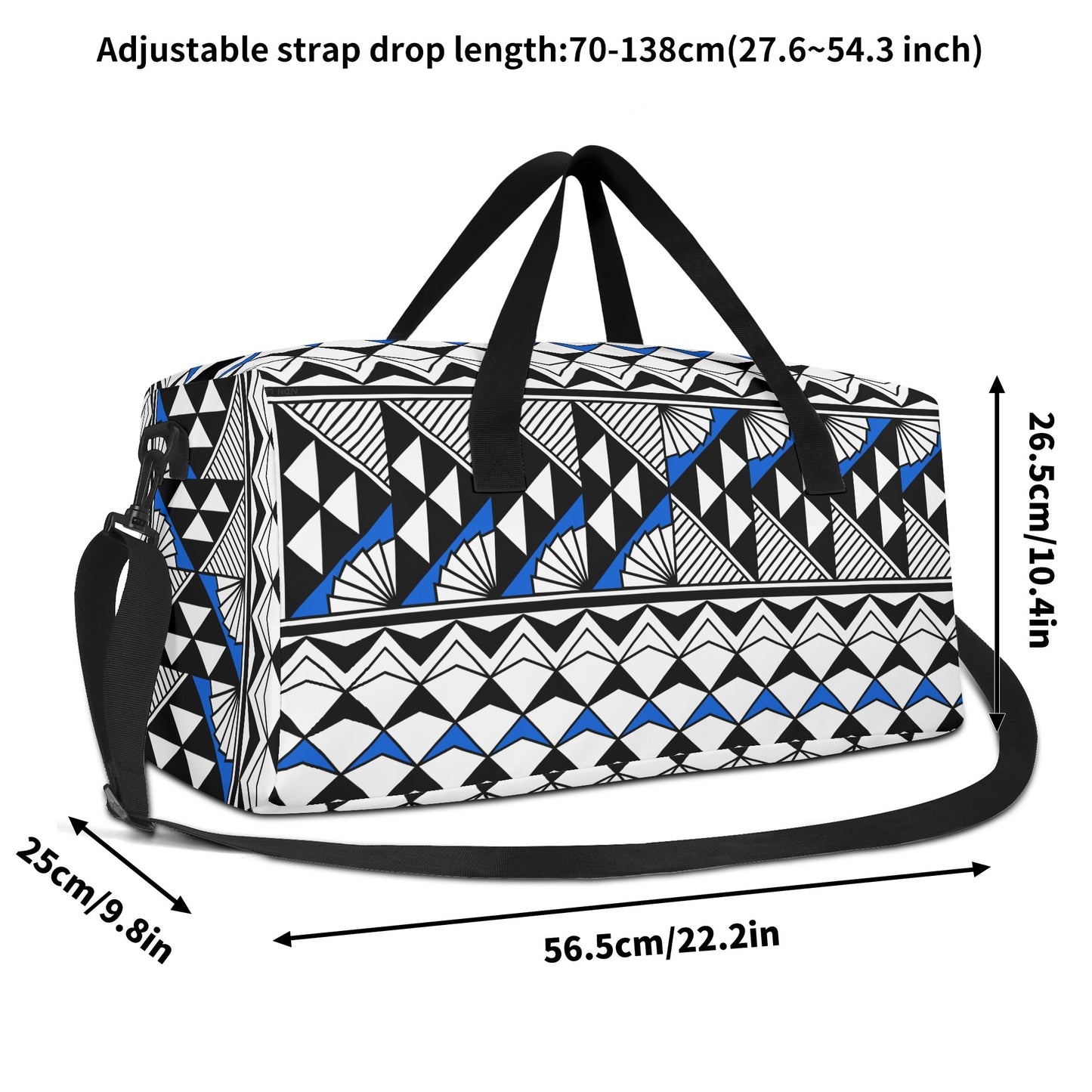 Sun and Rain in Blue Duffle Bag