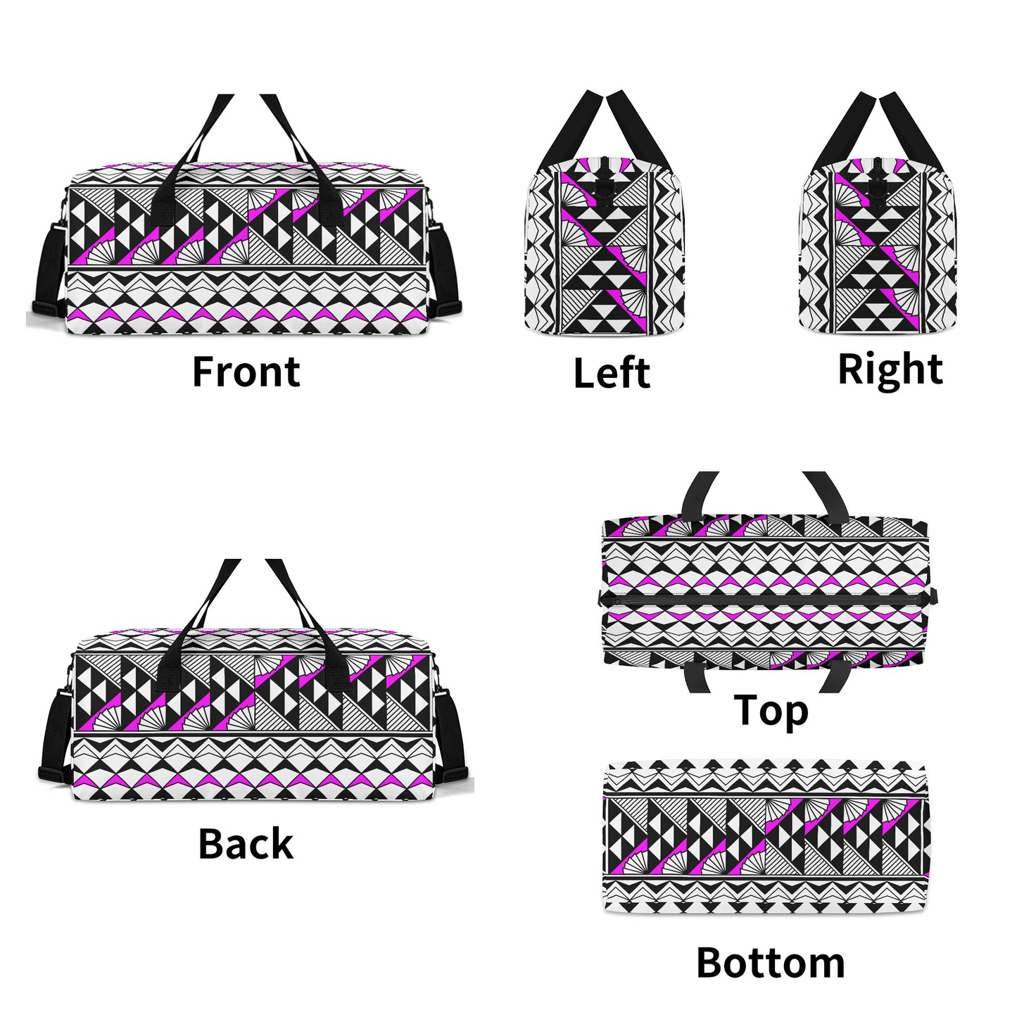 Sun and Rain in Pink Duffle Bag