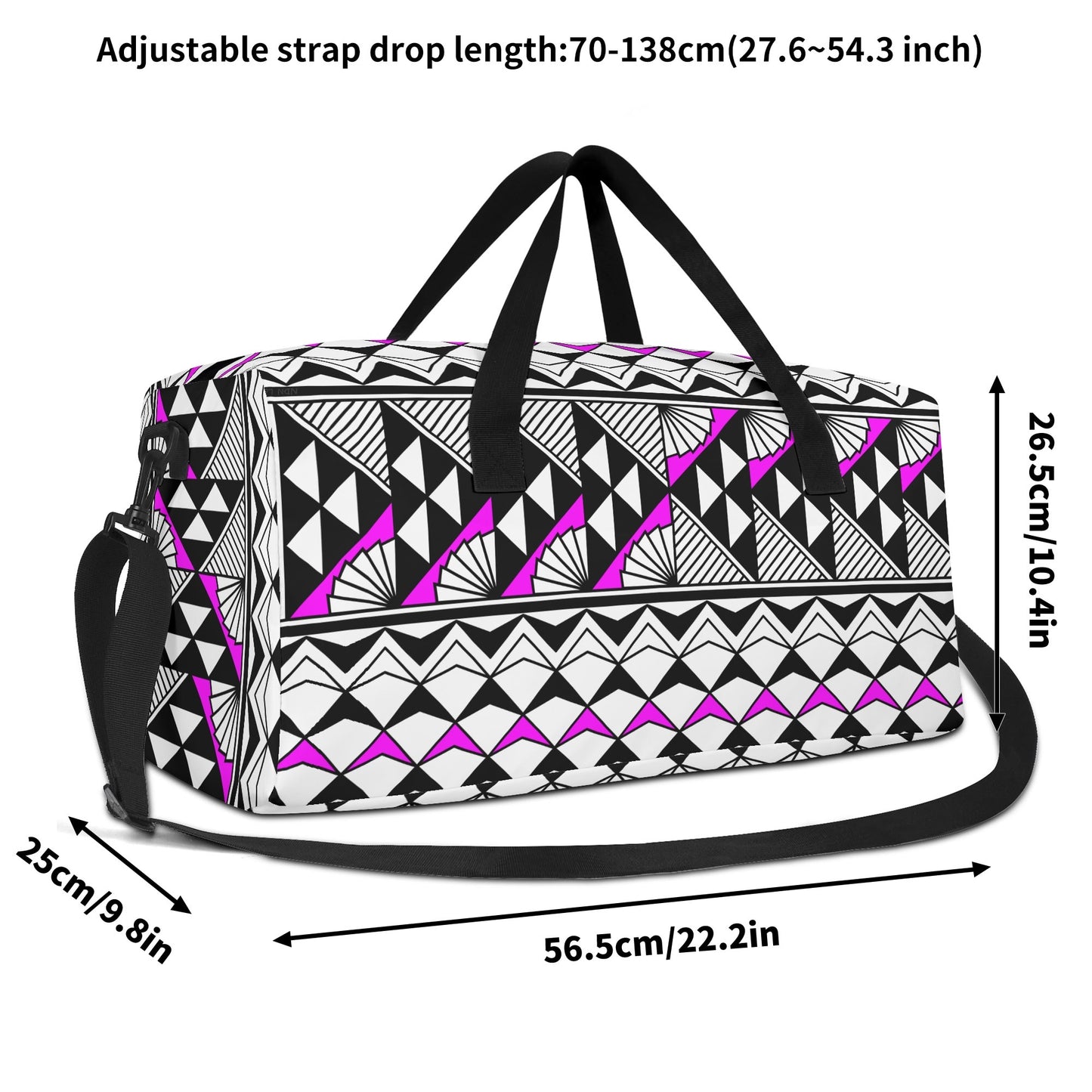 Sun and Rain in Pink Duffle Bag