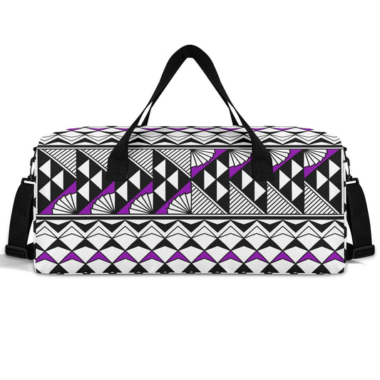 Sun and Rain in Purple Duffle Bag