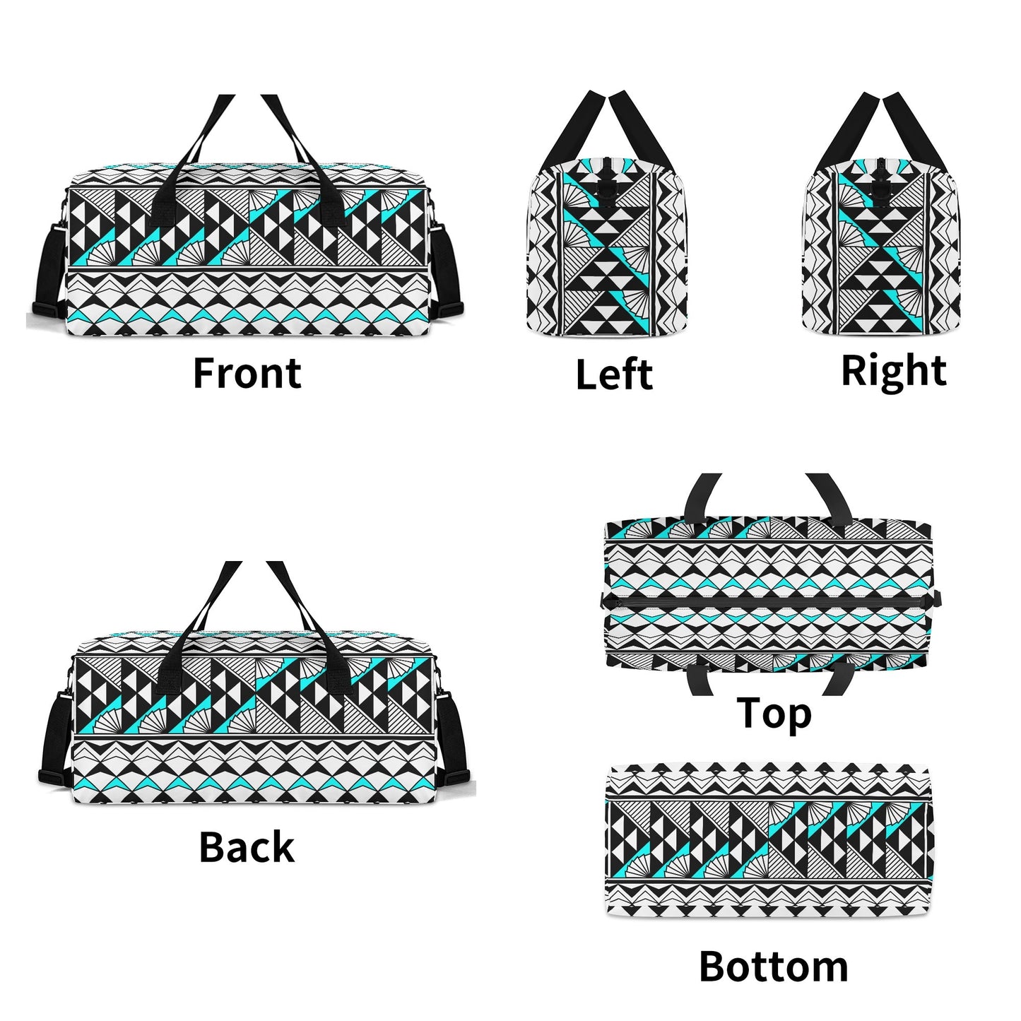 Sun and Rain in Turquoise Duffle Bag