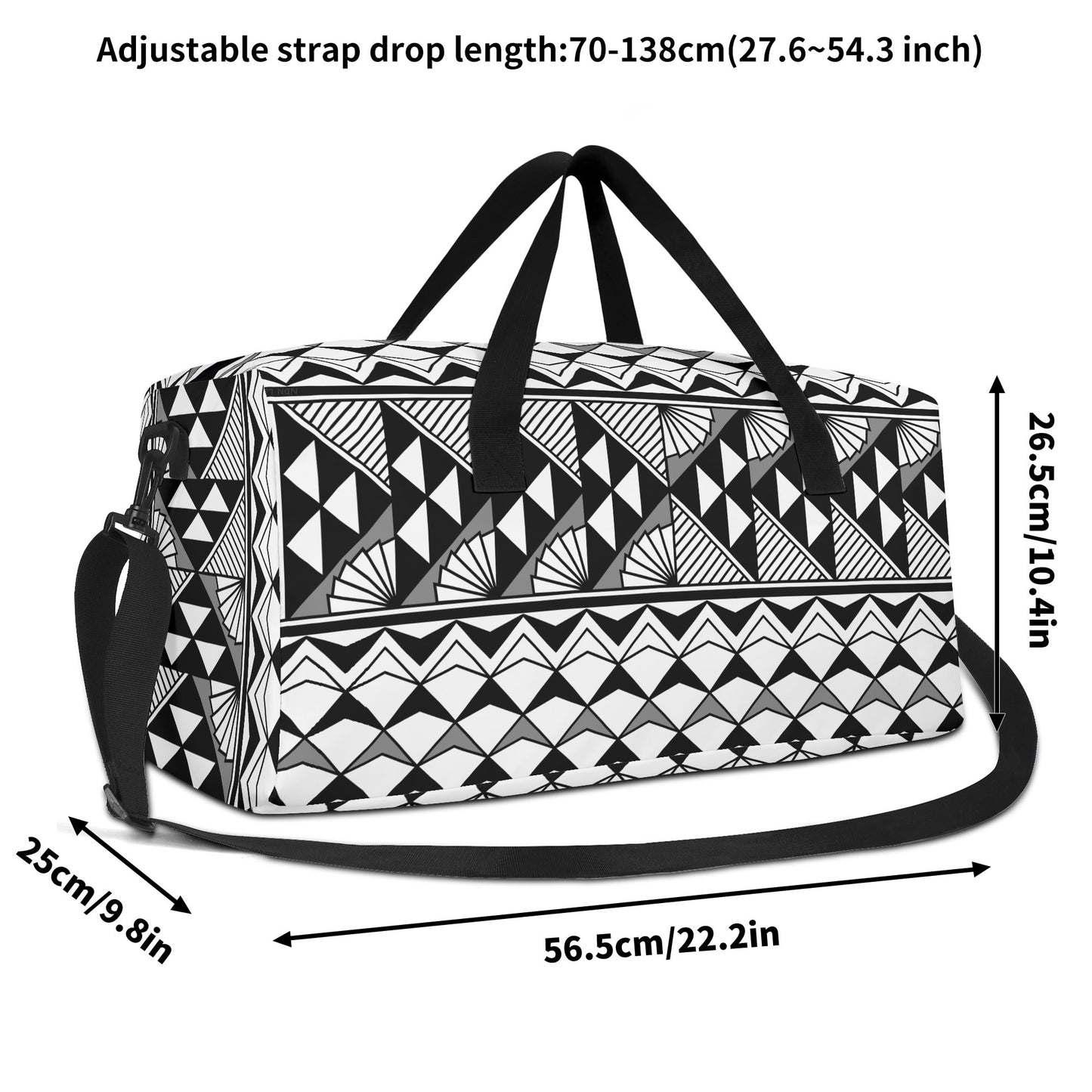 Sun and Rain in Gray Duffle Bag