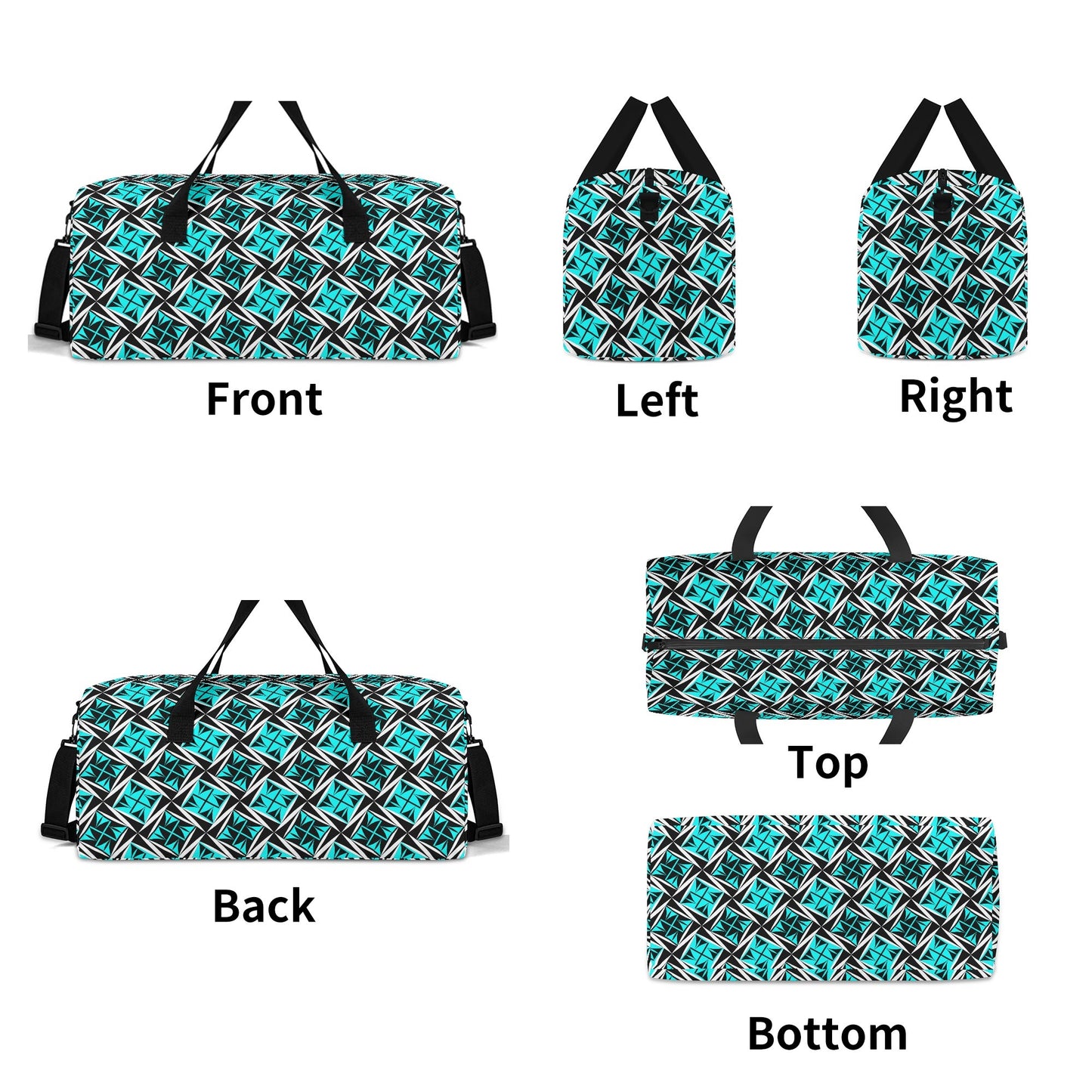 Sacred Winds in Turquoise Duffle Bag