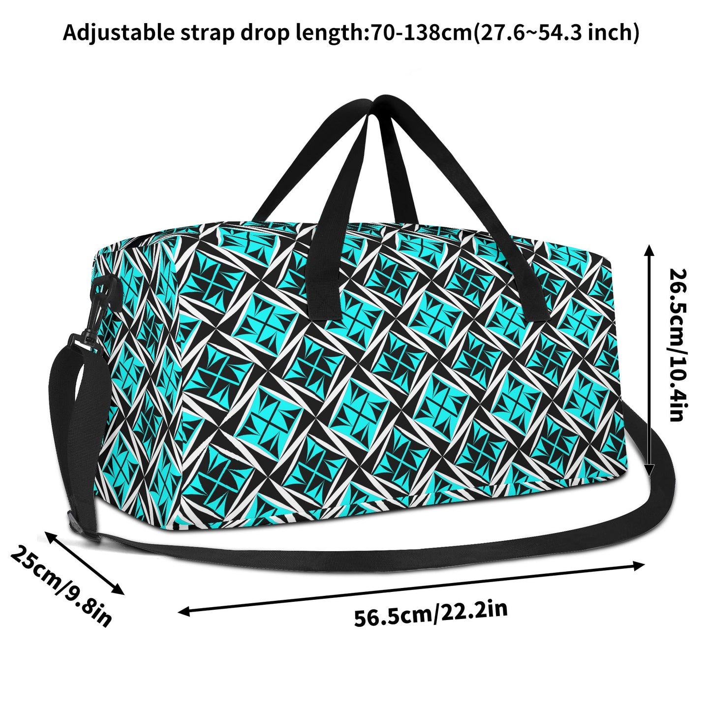 Sacred Winds in Turquoise Duffle Bag