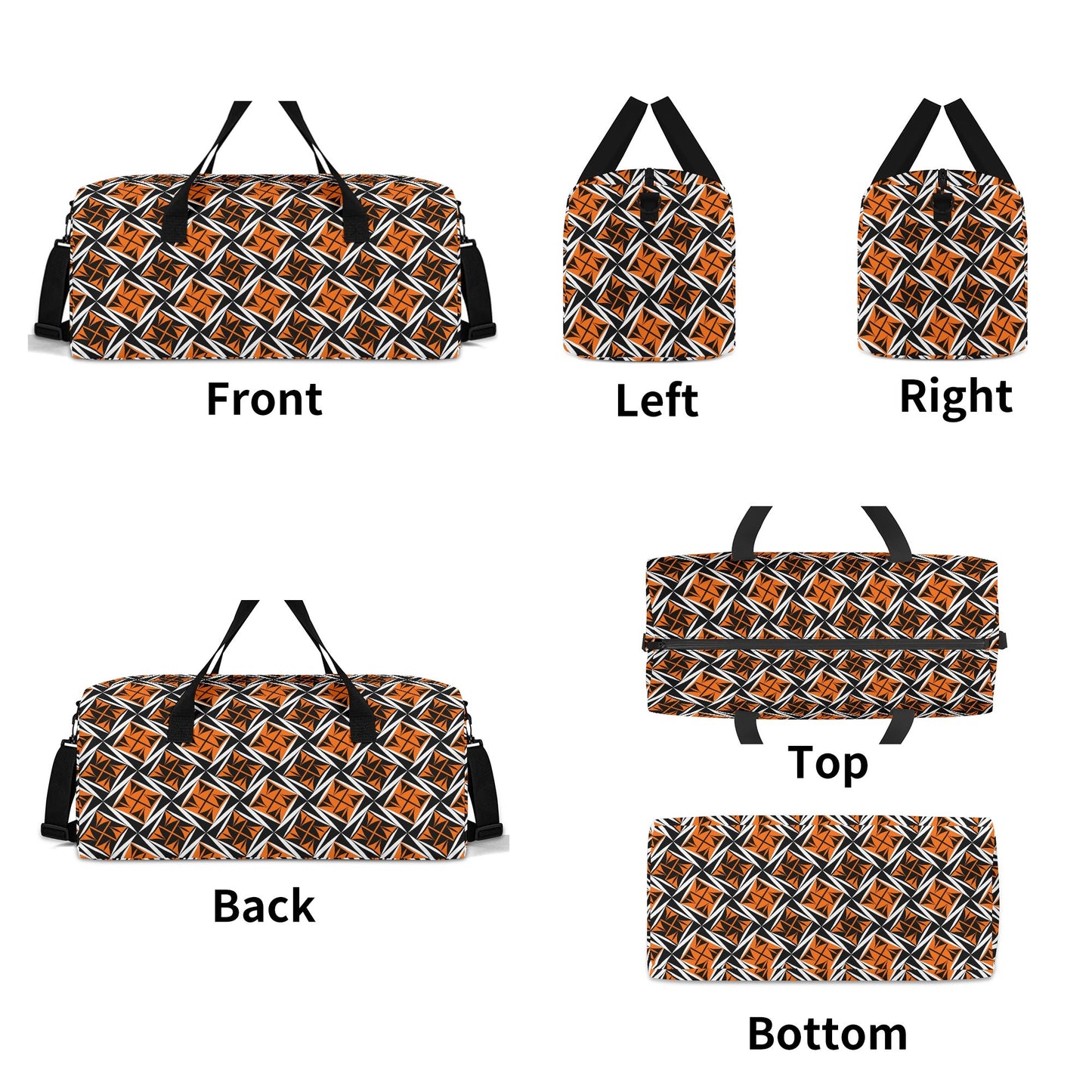 Sacred Winds in Orange Duffle Bag