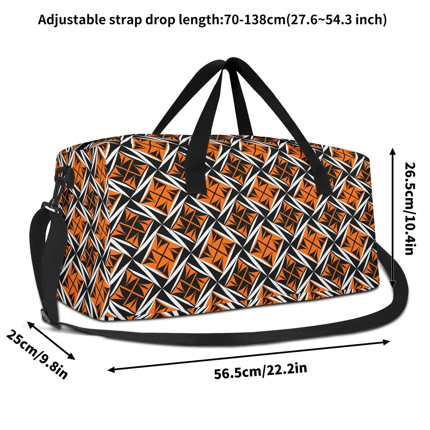 Sacred Winds in Orange Duffle Bag