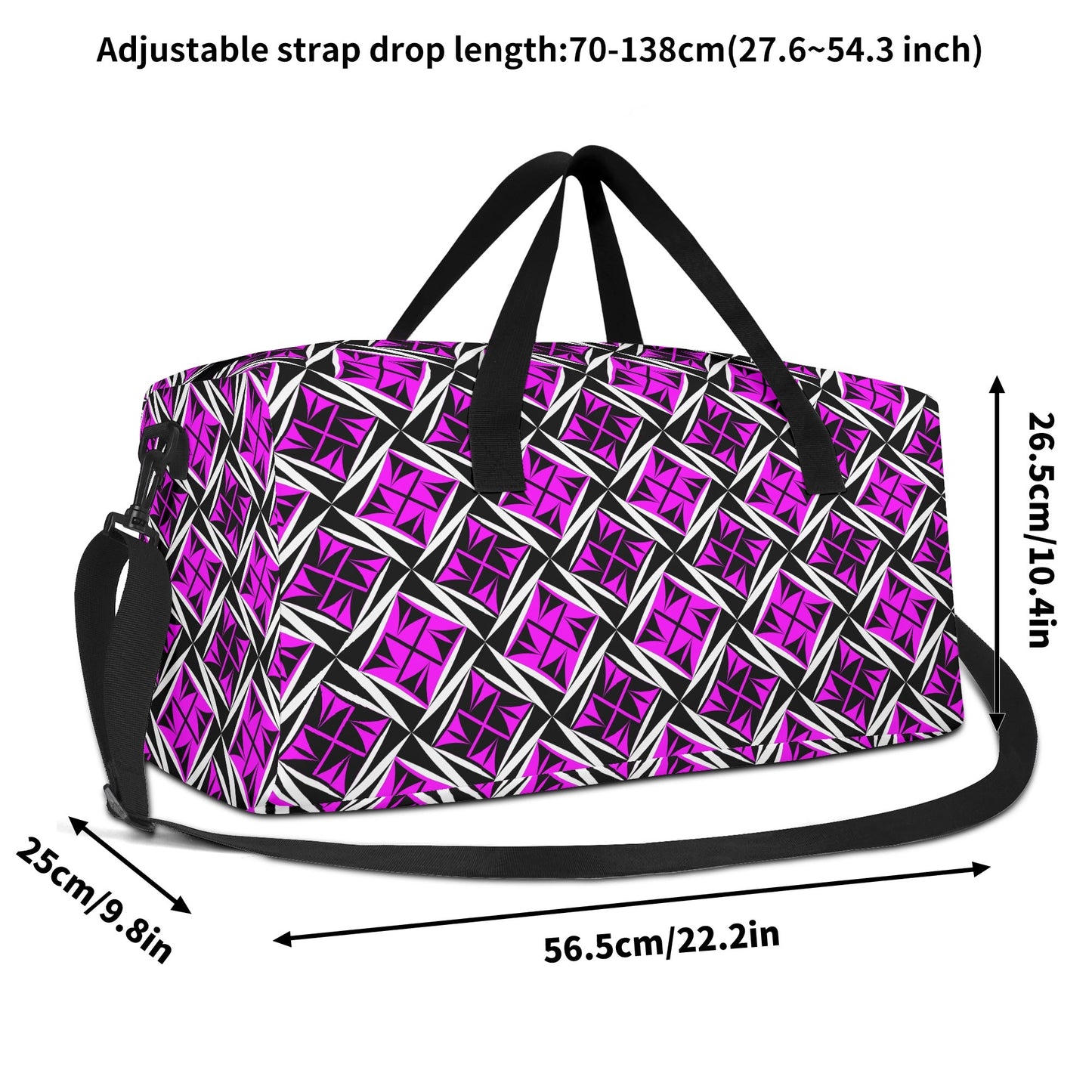 Sacred Winds in Pink Duffle Bag