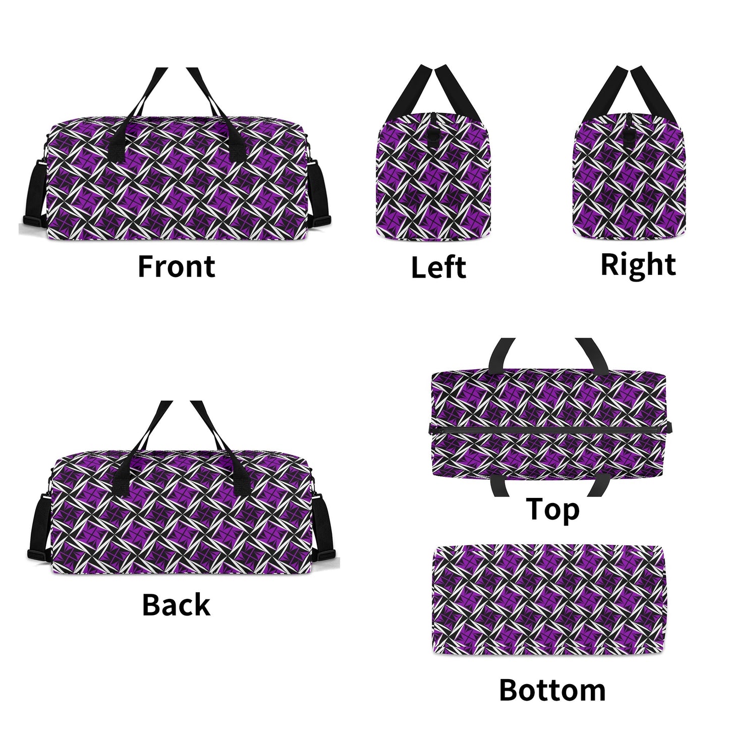 Sacred Winds in Purple Duffle Bag