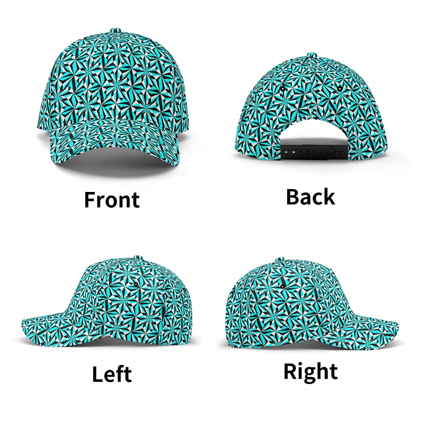 Desert Flower in Turquoise Baseball Cap