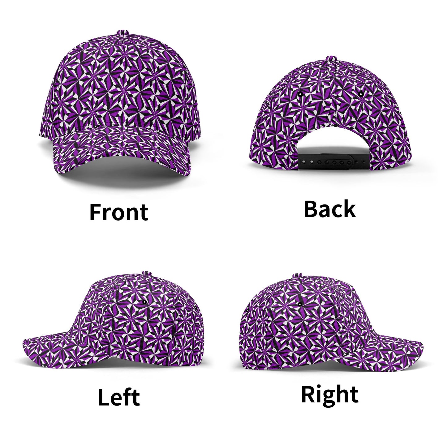 Desert Flower in Purple Baseball Cap