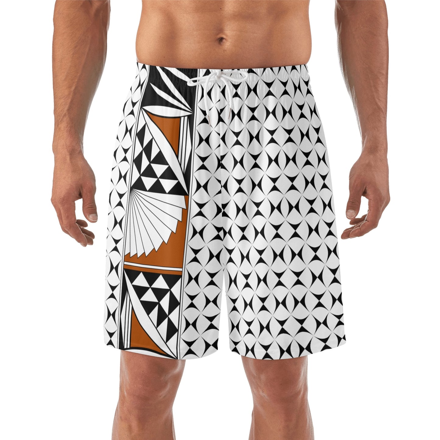 Southwest Sunrise in Rust Beach Shorts