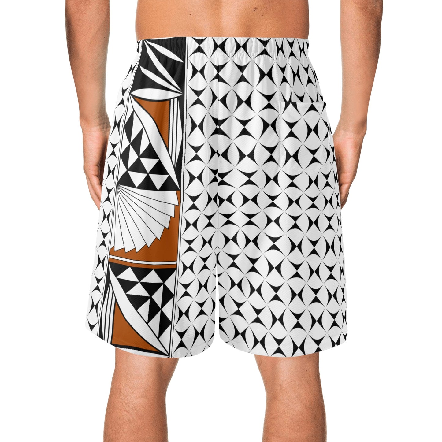 Southwest Sunrise in Rust Beach Shorts
