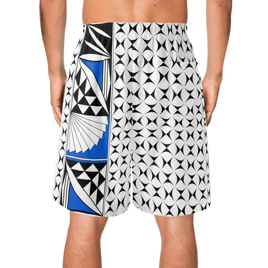 Southwest Sunrise in Blue Beach Shorts