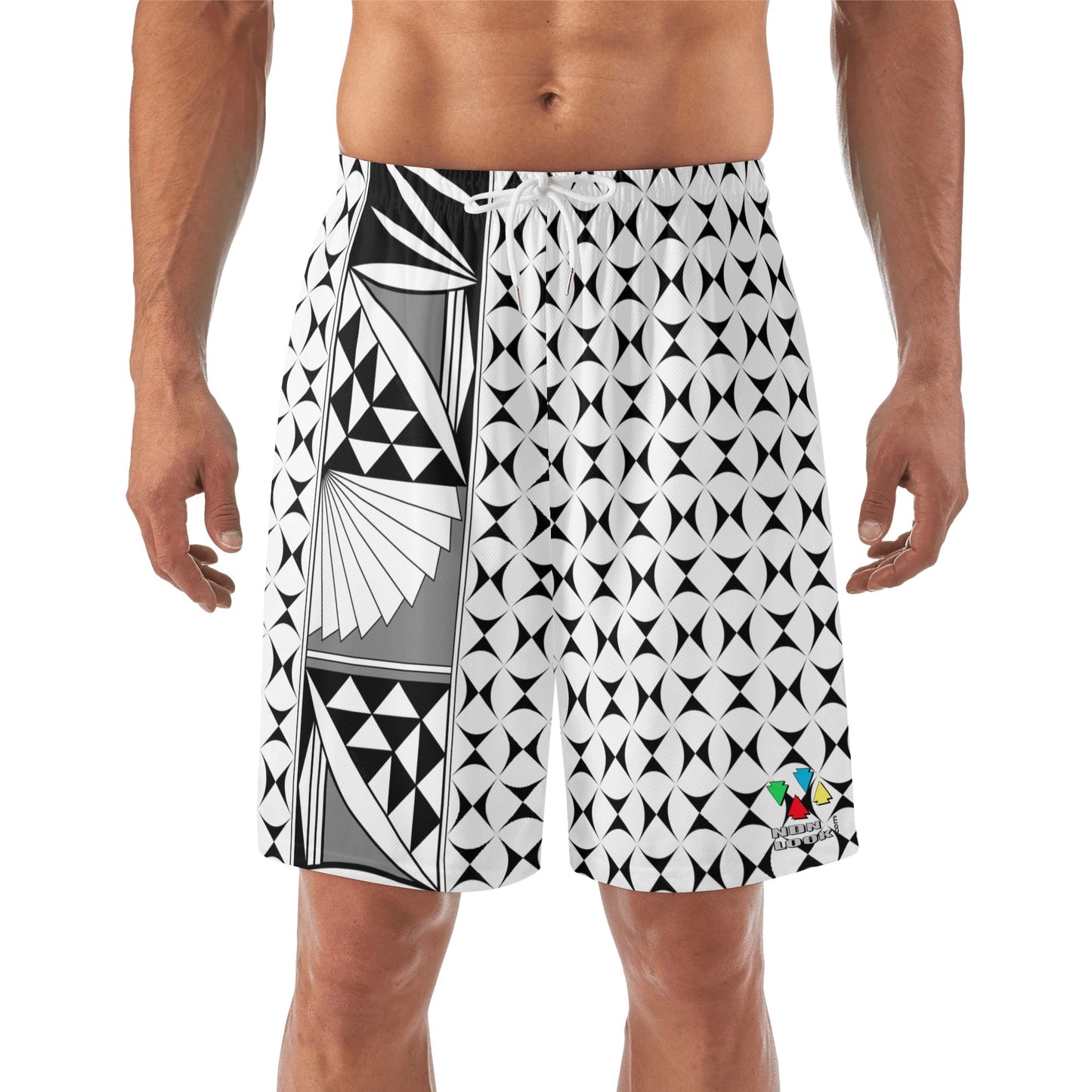 Southwest Sunrise in Gray Beach Shorts
