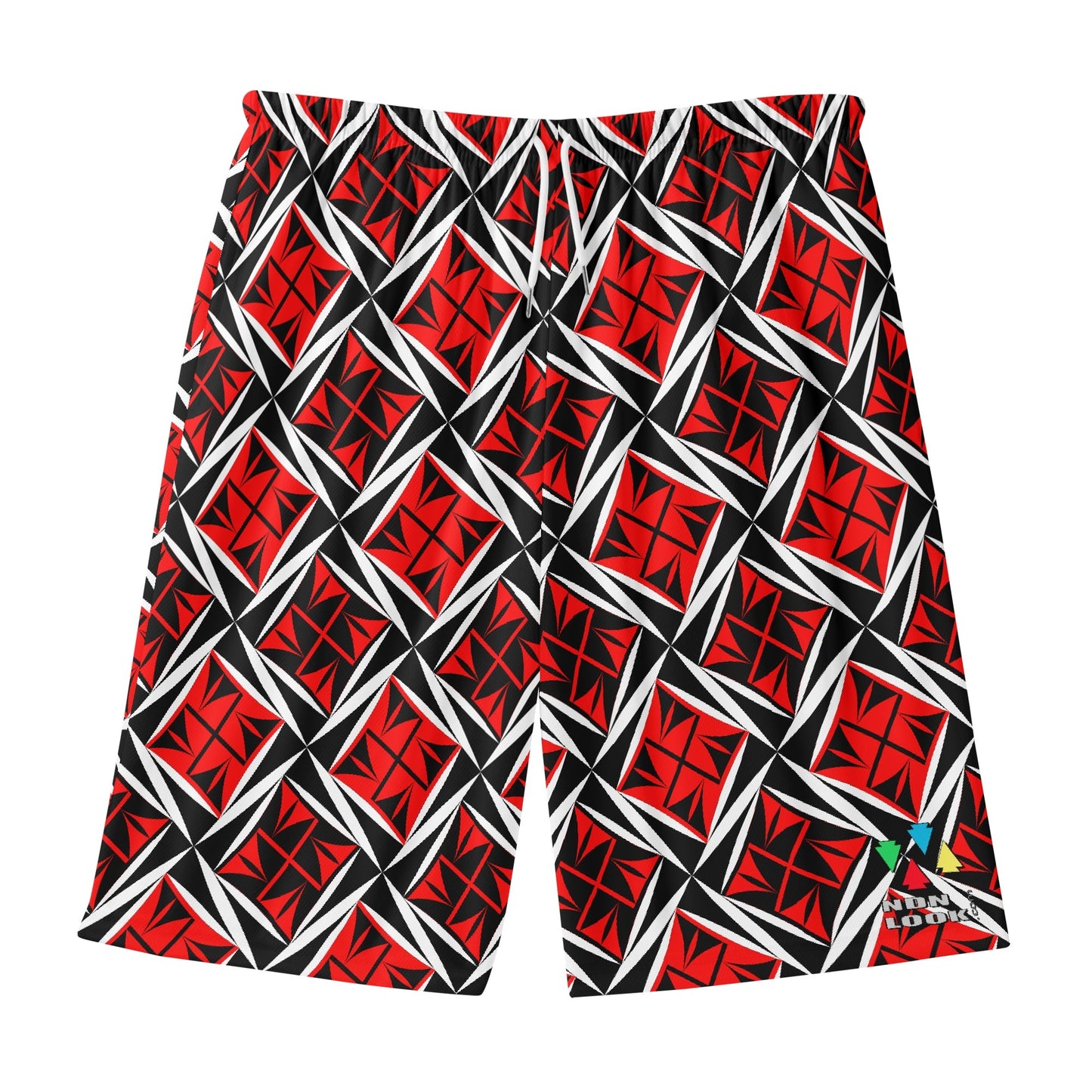 Sacred Winds in Red Beach Shorts