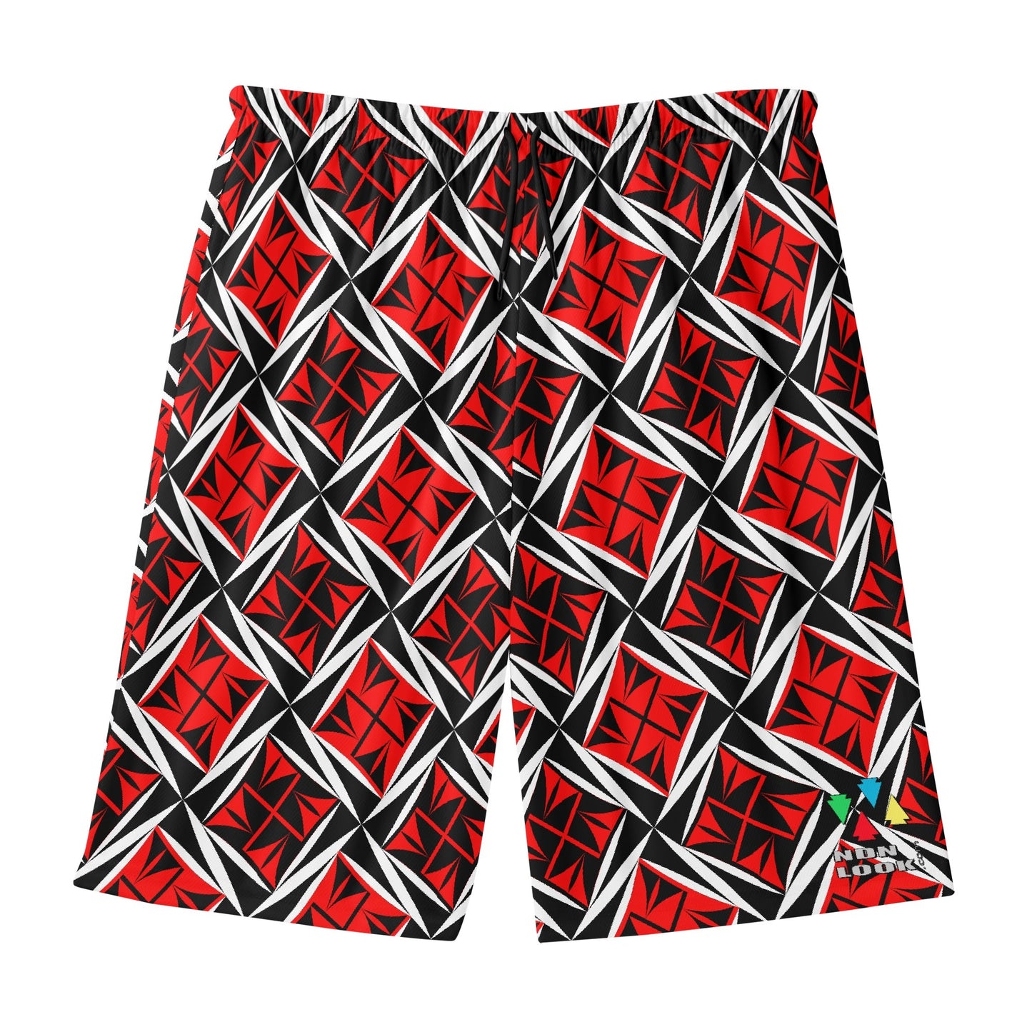 Sacred Winds in Red Beach Shorts