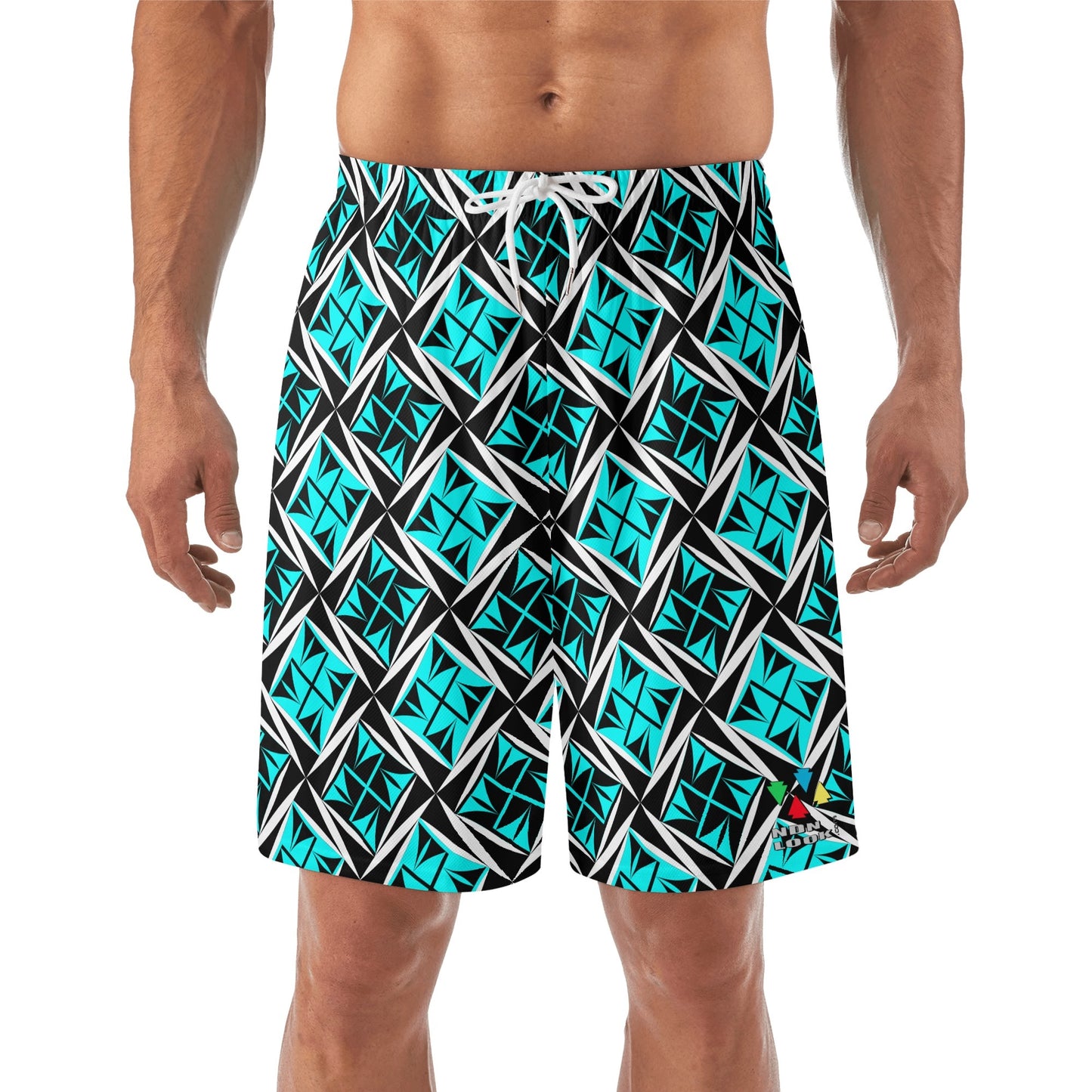 Sacred Winds in Turquoise Beach Shorts