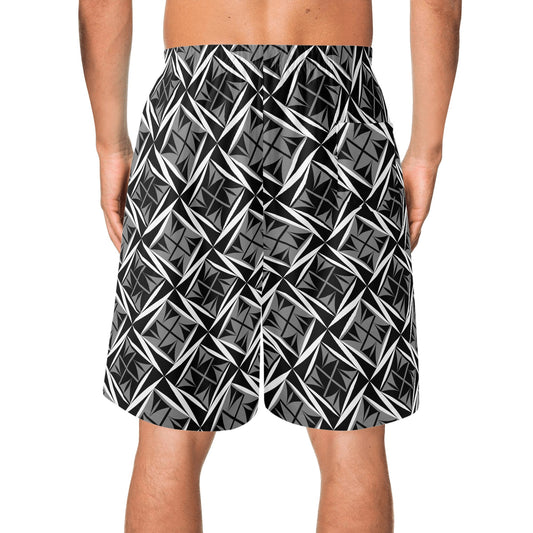 Sacred Winds in Gray Beach Shorts