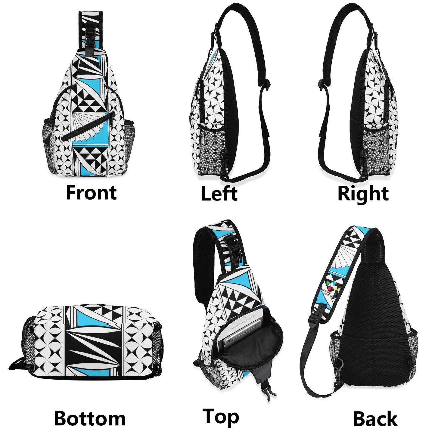 Southwest Sunrise in Turquoise Crossbody Bag